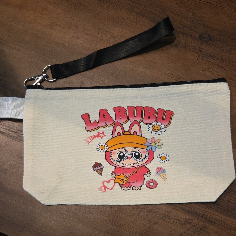 Labubu Ziippered Wristlet Pouch